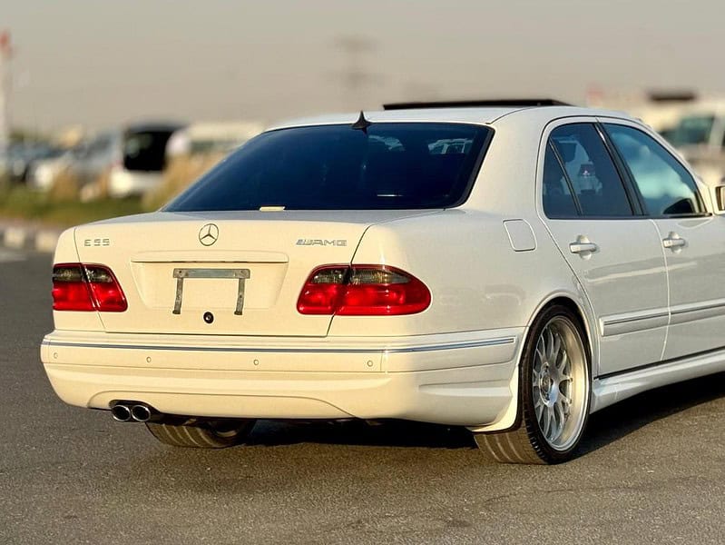 2000 Mercedes-Benz E 55 AMG 5.4 liters V8 Engine White Black