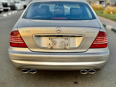 2003 Mercedes-Benz S 55 AMG 5.4 liters V8 Engine Silver Black