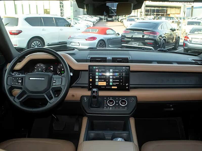 2025 Land Rover Defender 110 X-Dynamic HSE 6 Cylinder Engine Black Tan