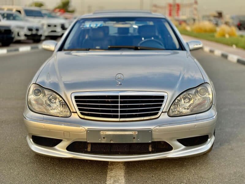 2003 Mercedes-Benz S 55 AMG 5.4 liters V8 Engine Silver Black