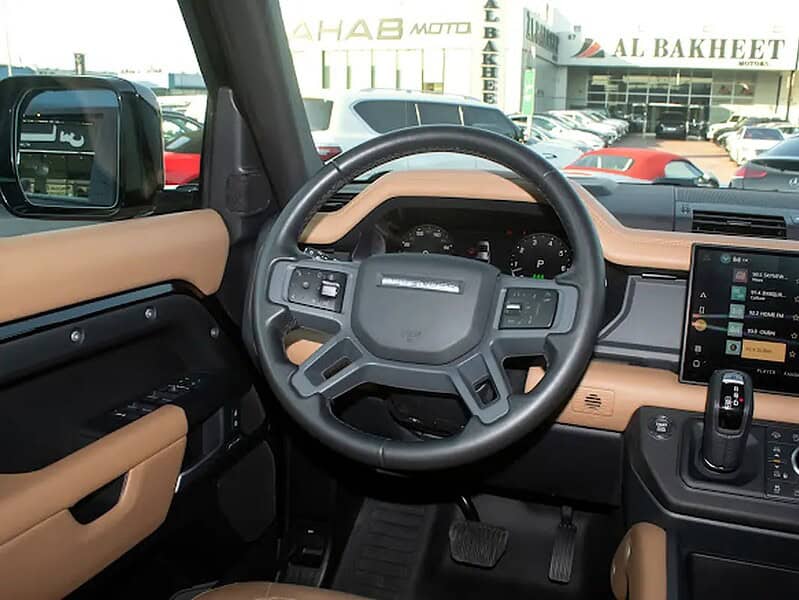 2025 Land Rover Defender 110 X-Dynamic HSE 6 Cylinder Engine Black Tan