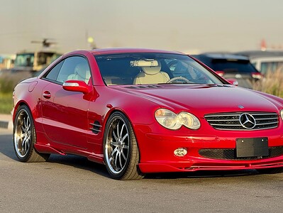 2004 Mercedes-Benz SL 350 3.7 liters V6 Engine Red Beige