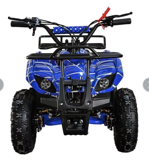 Mini Atv 49CC 2 Stroke Engine Pull start and Electric Start Blue