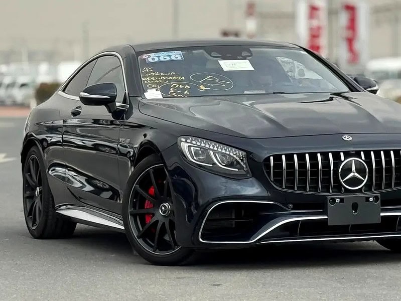 2015 Mercedes-Benz S-Class S 63 AMG Coupe 8 Cylinder Engine Blue Beige