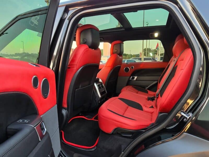 2021 Land Rover Range Rover Sport 3.0-liter engine 6 Cylinder Black Red