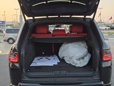 2021 Land Rover Range Rover Sport 3.0-liter engine 6 Cylinder Black Red