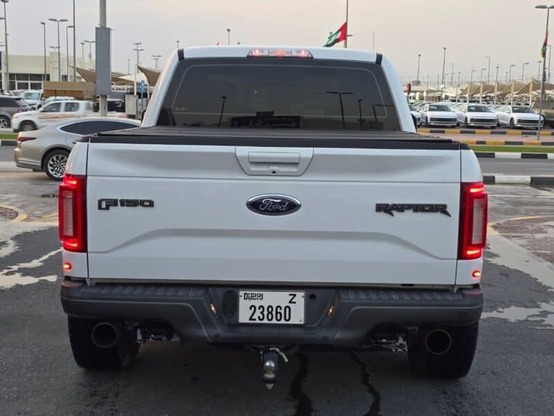 2017 Ford F-150 Raptor 3.5-liter twin-turbo V6 White Grey Good Condition