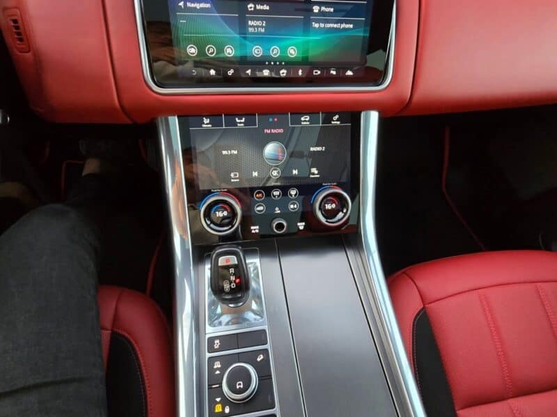 2021 Land Rover Range Rover Sport 3.0-liter engine 6 Cylinder Black Red