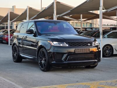 2021 Land Rover Range Rover Sport 3.0-liter engine 6 Cylinder Black Red
