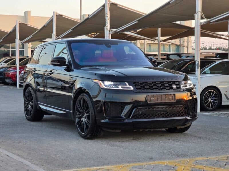 2021 Land Rover Range Rover Sport 3.0-liter engine 6 Cylinder Black Red