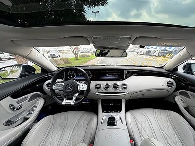 2015 Mercedes-Benz S-Class S 63 AMG Coupe 8 Cylinder Engine Blue Beige