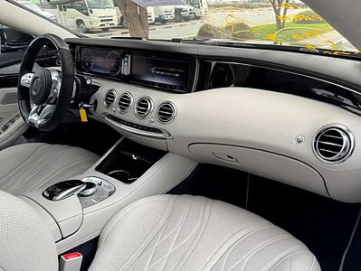 2015 Mercedes-Benz S-Class S 63 AMG Coupe 8 Cylinder Engine Blue Beige