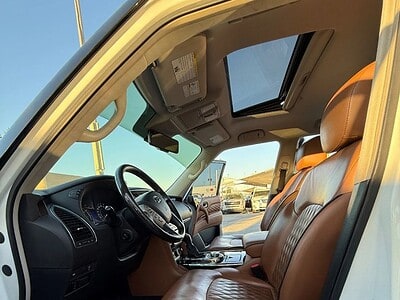 2020 Infiniti QX80 Excellence 5.6 litre 8 Cylinder Engine White Tan GCC Specs