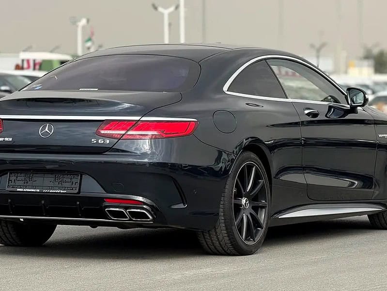 2015 Mercedes-Benz S-Class S 63 AMG Coupe 8 Cylinder Engine Blue Beige
