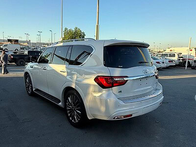 2020 Infiniti QX80 Excellence 5.6 litre 8 Cylinder Engine White Tan GCC Specs