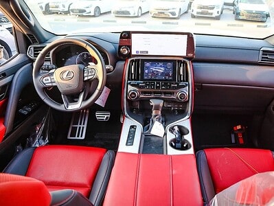 Lexus LX 600 F-Sport 3.5L 2025 Lexus LX 600 F-Sport Silver Red GCC Specs