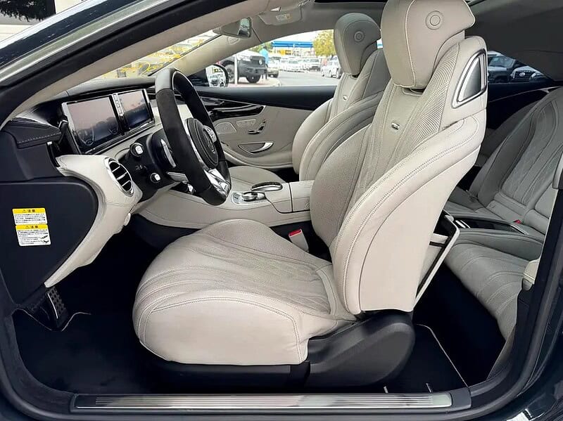 2015 Mercedes-Benz S-Class S 63 AMG Coupe 8 Cylinder Engine Blue Beige