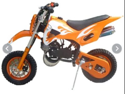 Mini dirt bike 49CC Pull start 2 Stroke Engine Single Cylinder Blue