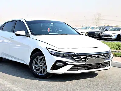 2024 Hyundai Elantra Other 4 Cylinder Engine GCC Specs White Black