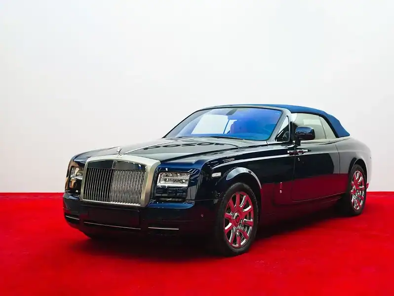 2015 Rolls-Royce Phantom Drophead 6.8L Rolls Royce Drophead Blue Tan