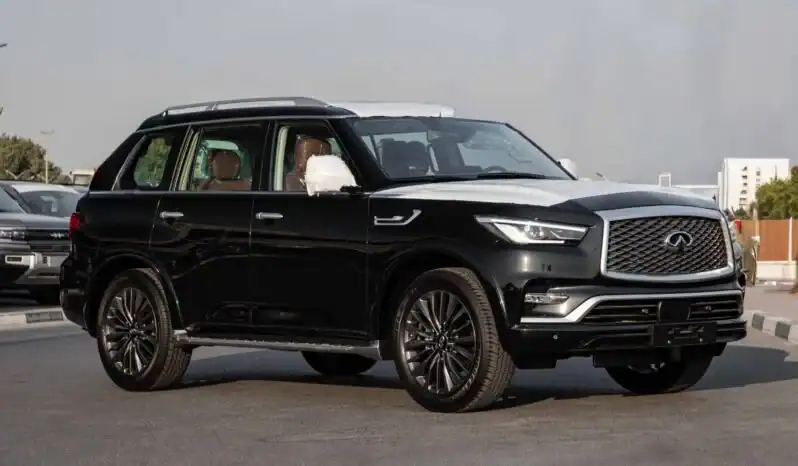 2025 Infiniti QX80 5.6 litre V8 Engine GCC Specs Black Tan