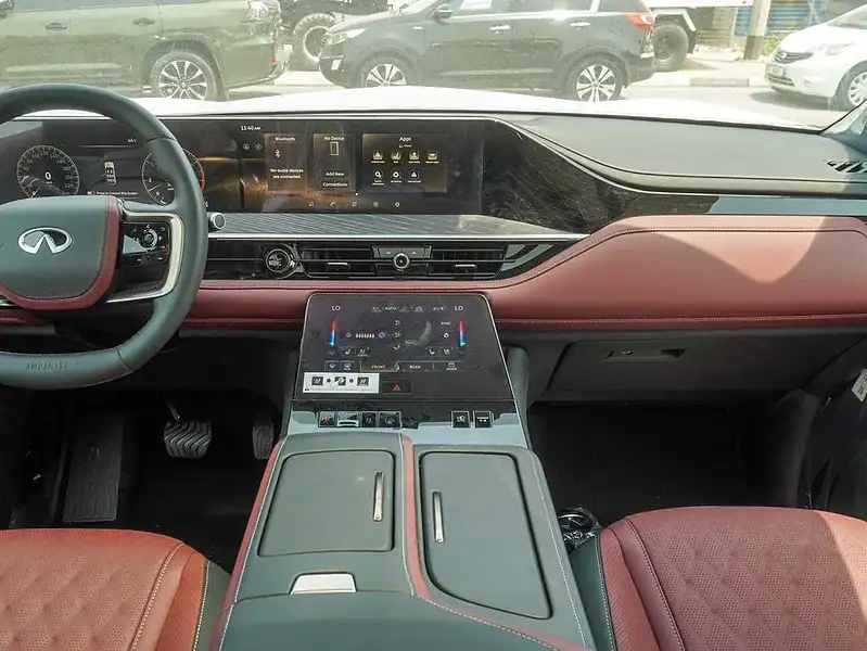 2025 Infiniti QX80 Autograph 3.5 litre V6 Engine Petrol White Burgundy