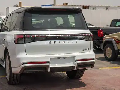 2025 Infiniti QX80 Autograph 3.5 litre V6 Engine Petrol White Burgundy
