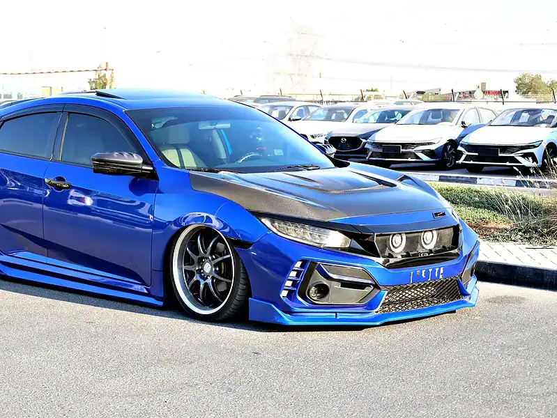2020 Honda Civic RS TURBO FULLY MODIFIED Blue Beige GCC Specs