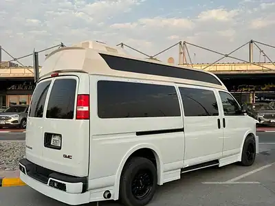 2024 GMC Savana 6.6 litre V8 Engine Petrol GCC Specs White Black