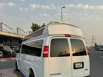 2024 GMC Savana 6.6 litre V8 Engine Petrol GCC Specs White Black