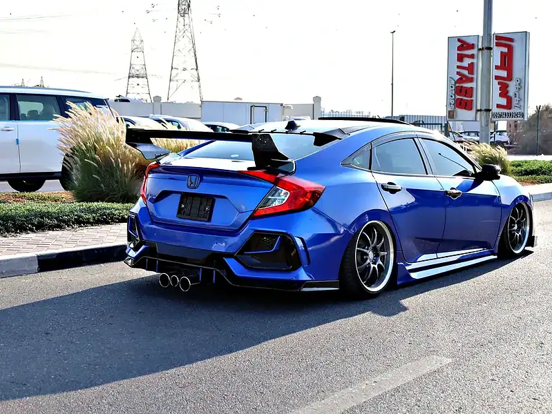 2020 Honda Civic RS TURBO FULLY MODIFIED Blue Beige GCC Specs