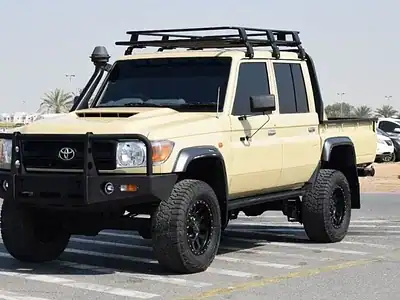 Toyota Land Cruiser Pick Up 4.5L 8 Cylinder 2017 4WD Diesel Manual Beige Grey