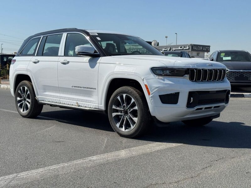 2024 Jeep Grand Cherokee Overland 3.6L 6 Cylinder Engine GCC White Black