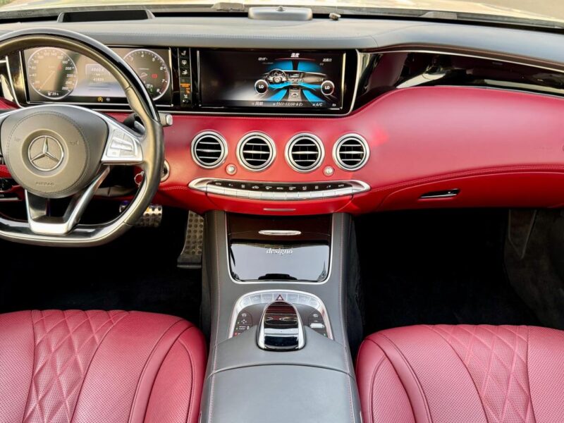 MERCEDES S 550 4.7L twin-turbo V8 Engine SILVER RED 2015