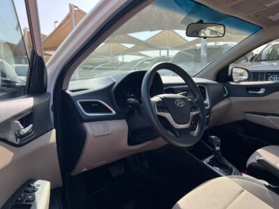 2022 Hyundai Accent 1.6L Engine GCC Specs White Beige