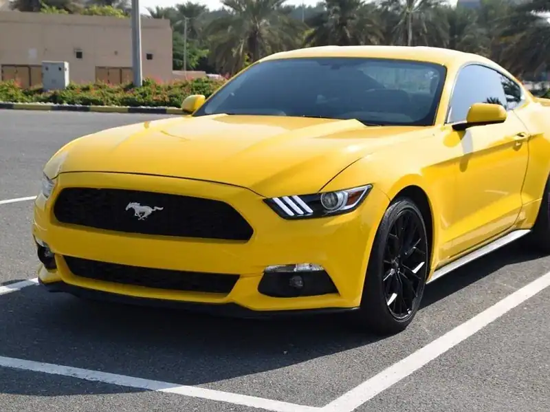 2015 Ford Mustang Premium Ford 3.7 litre 6 Cylinder Engine Yellow Black