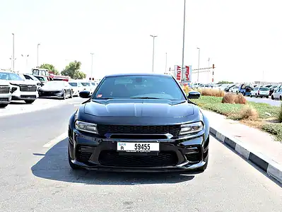 2017 Dodge Charger SXT MID 6 Cylinders Engine GCC Specs Black Sedan