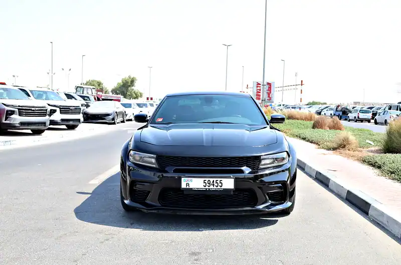 2017 Dodge Charger SXT MID 6 Cylinders Engine GCC Specs Black Sedan