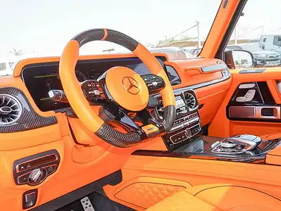 2024 Mercedes-AMG G 63 BRABUS 800 8 Cylinders Engine Blue Orange