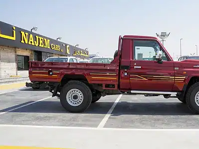 2025 Toyota Land Cruiser Pick Up LX 4.0 litre V6 Engine Burgundy Beige