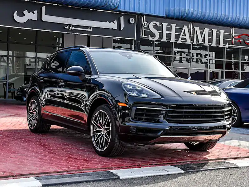 2019 Porsche Cayenne Coupe 6 Cylinders Engine Black Red SUV