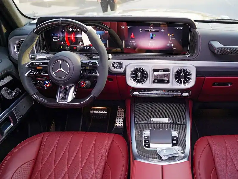 2025 Mercedes-Benz G 63 AMG 8 Cylinders Engine Black Red SUV