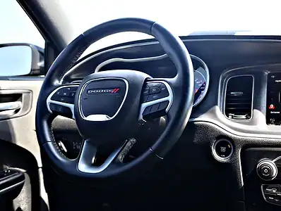 2017 Dodge Charger SXT MID 6 Cylinders Engine GCC Specs Black Sedan