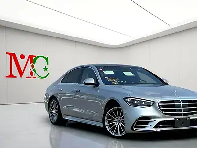 2021 Mercedes-Benz S-Class S 500 6 Cylinders Engine Silver Black