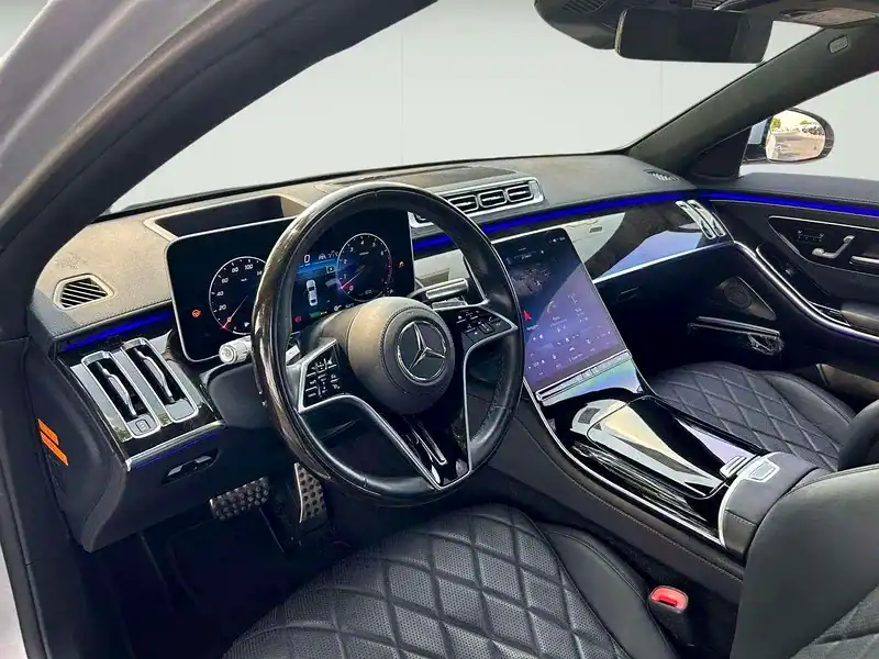 2021 Mercedes-Benz S-Class S 500 6 Cylinders Engine Silver Black