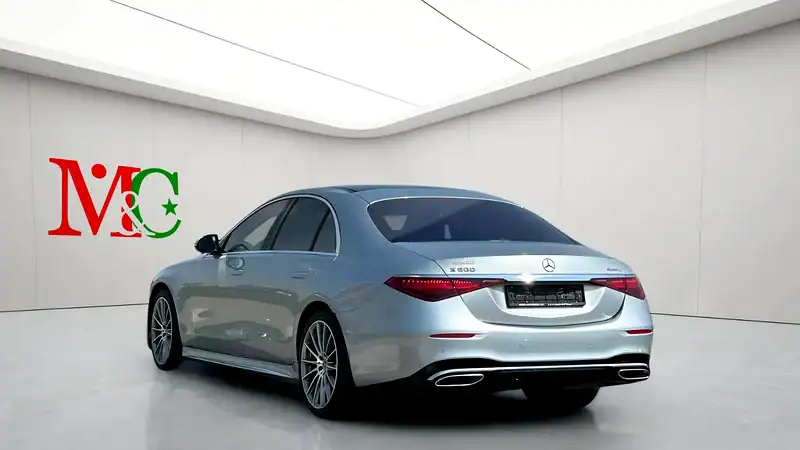 2021 Mercedes-Benz S-Class S 500 6 Cylinders Engine Silver Black