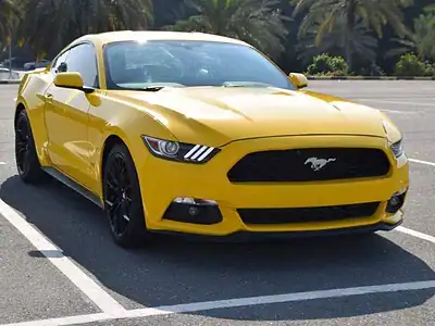 2015 Ford Mustang Premium Ford 3.7 litre 6 Cylinder Engine Yellow Black