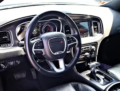 2017 Dodge Charger SXT MID 6 Cylinders Engine GCC Specs Black Sedan