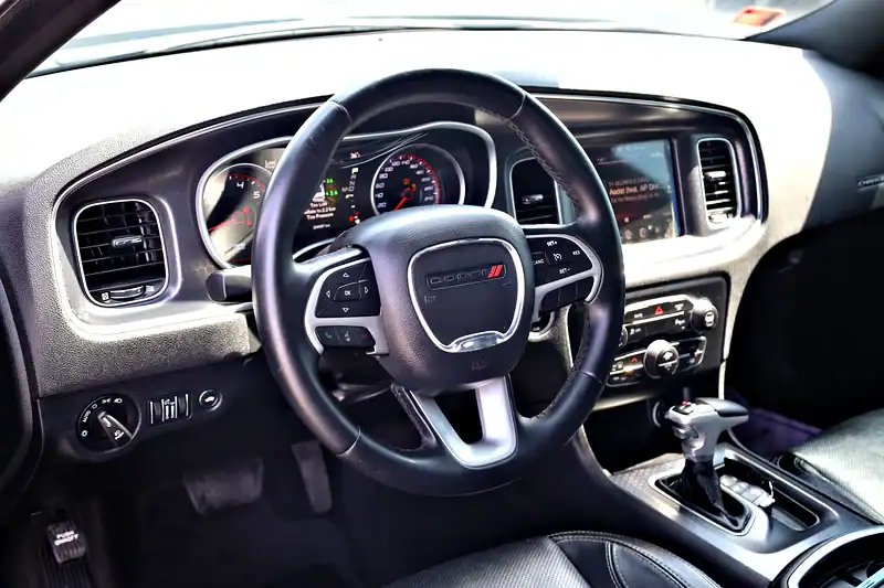 2017 Dodge Charger SXT MID 6 Cylinders Engine GCC Specs Black Sedan