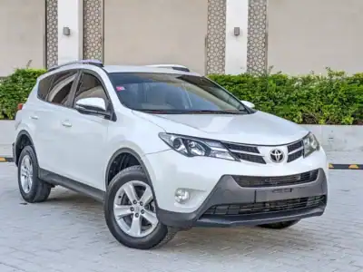 2014 Toyota Rav 4 EX 4 Cylinders Engine Petrol White Beige SUV